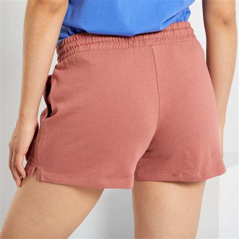 Shorts 4 G De Felpa en Rosa 